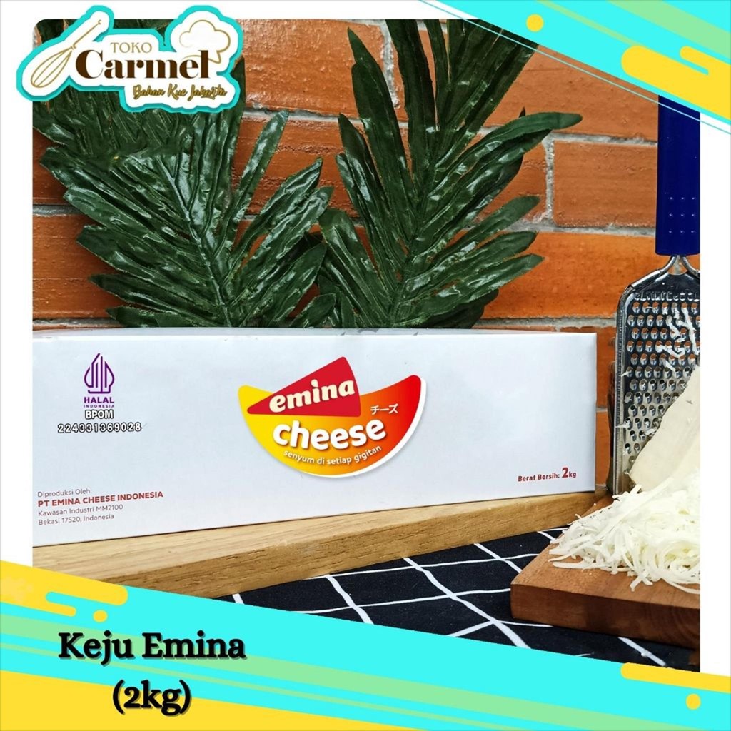 

Emina Cheese Shred 2kg - Keju Emina Mudah Diparut