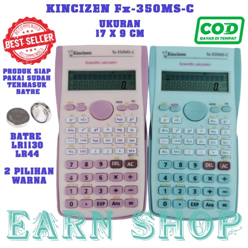 

Kalkulator Scientific Kincizen FX-350MS warna warni Kalkulator ilmiah fx 350ms