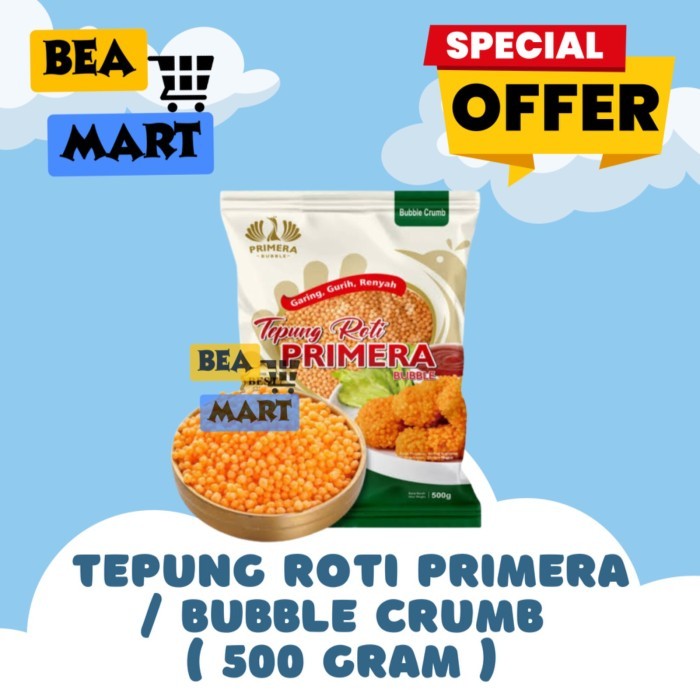 

Primera Bubble Crumble 500gr | Tepung Roti Bubble Crumb Crumbs Crispy Bulat Krispi Nugget 500 gr g gram