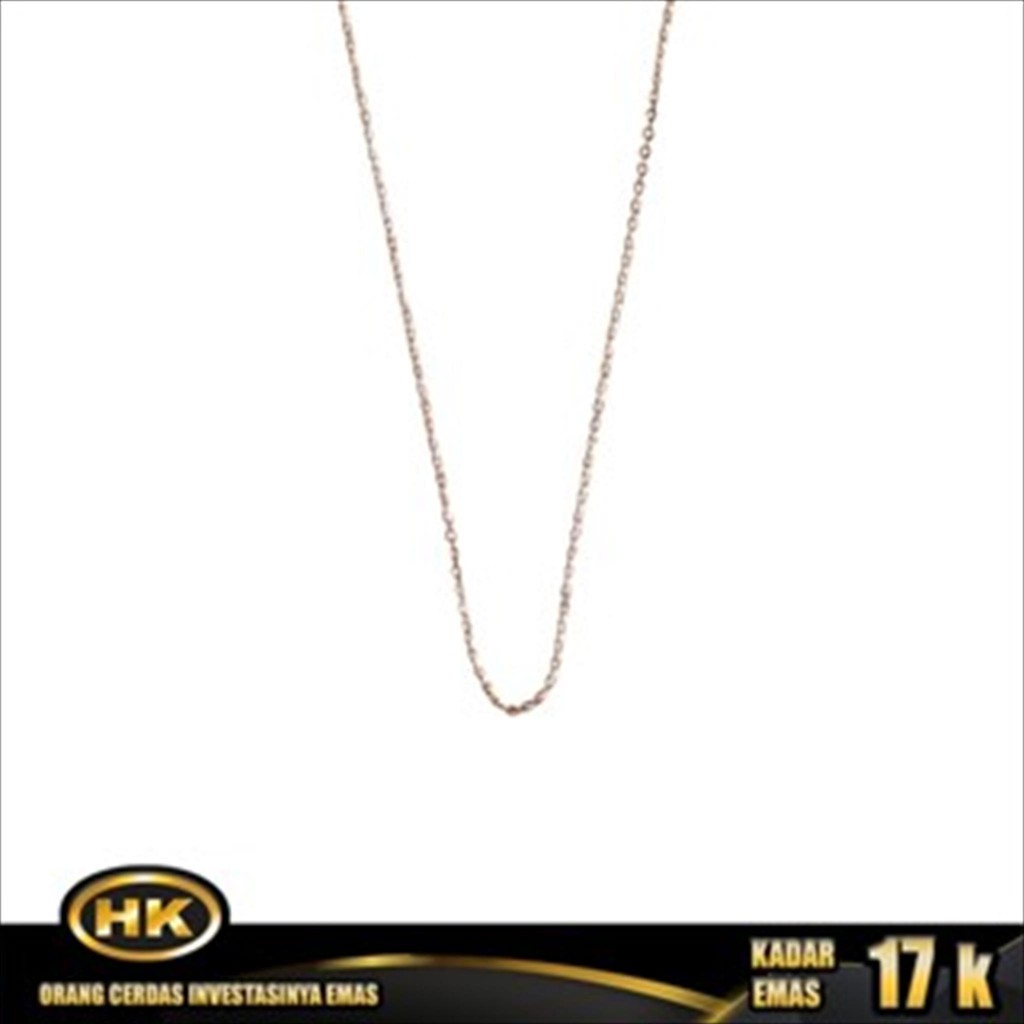HK MUSTIKA - KALUNG EMAS 17K - KALUNG RANTAI TIFFANY POLOS