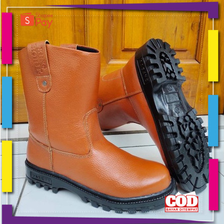[PREMIUM ORIGINAL] Sepatu Safety Kulit Ujung Besi | Sepatu Safety Kulit Asli Original Sepatu safety 