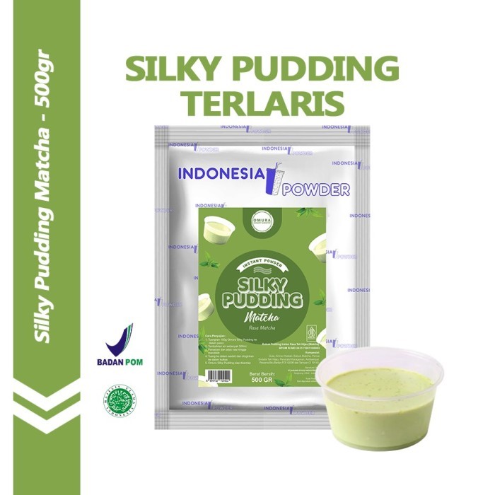 

www.tokopedia.com [SERIES SILKY PUDDING] Bubuk Silky Pudding Aneka Rasa 500 Gr Puding Sutra Pudot Omura Dessert Instant Powder - Matcha