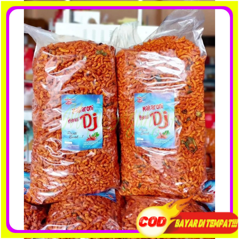 

Makaroni pipa 1kg (1000gr) Pedas DJ Makaroni pedes daun jeruk 1 KG