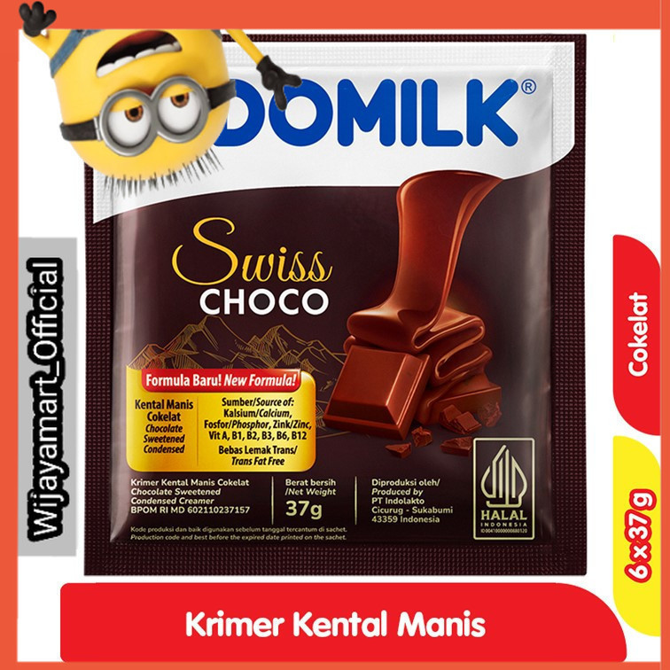 

Indomilk Krimer Kental Manis Swiss Choco 6 x 37 g