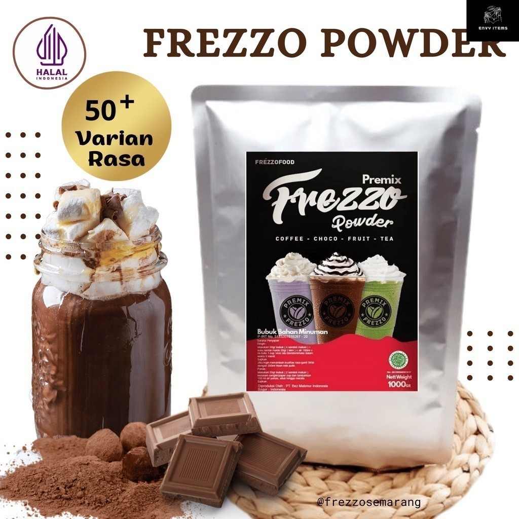 

1Kg Frezzo Powder Drink | Bubuk Minuman Kekinian | Bubuk Minuman Aneka Rasa Bubuk Es Teh Kekinian