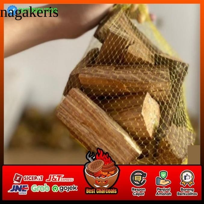 

ANN Kayu Bakar Asap Smoke Wood Chips Pellet Apple Cherry Rambutan Nangka - Panjang 10cm, Kayu Nangka laris
