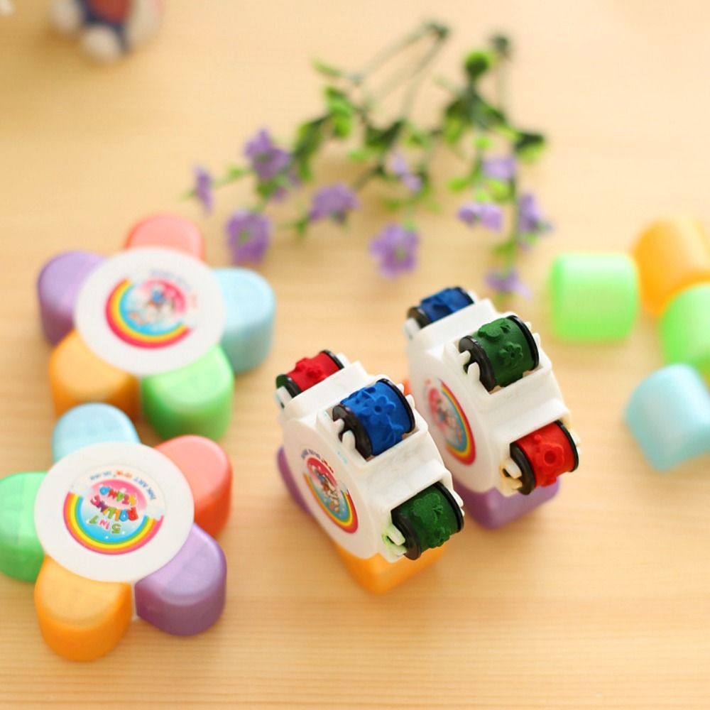

Gift Scrapbooking Student Stationery Hand Account DIY Craft Stamp Decorative Stamp Seal Roller Stamps Drawing Diary Tool