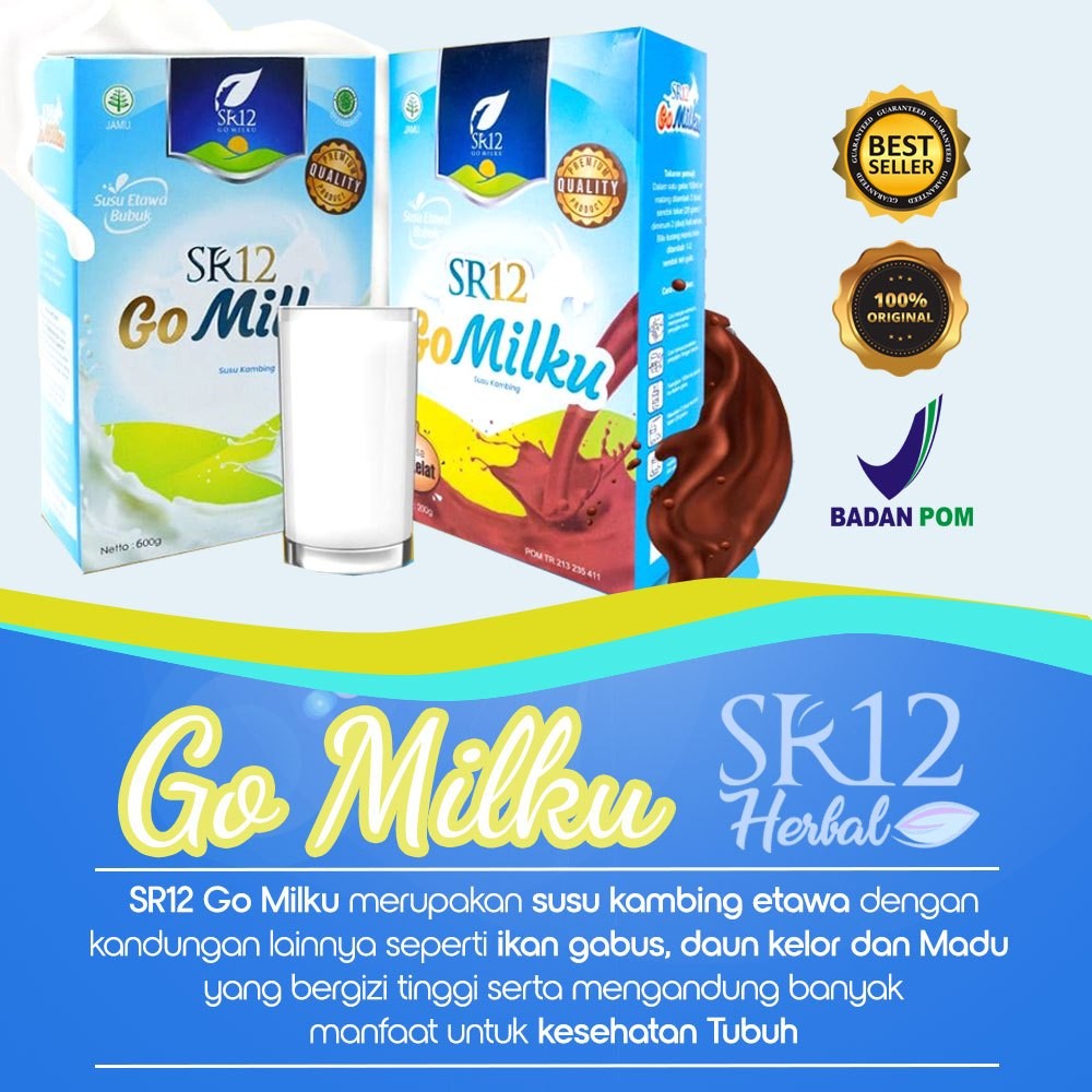 

SUSU GOMILKU SR12 SUSU ETAWA BUBUK PREMIUM | KAYA NUTRISI | HALAL | BPOM | BEST PRICE