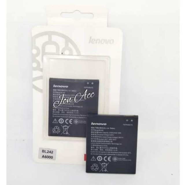 Baterai Lenovo BL242 A6000 A6600 A6600+
