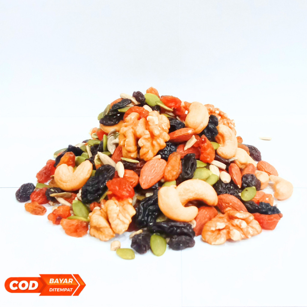 

500GRAM CEMILAN SEHAT / TRAIL MIX / KACANG TRAIL MIX / HEALTHY SNACKS & FRUITS