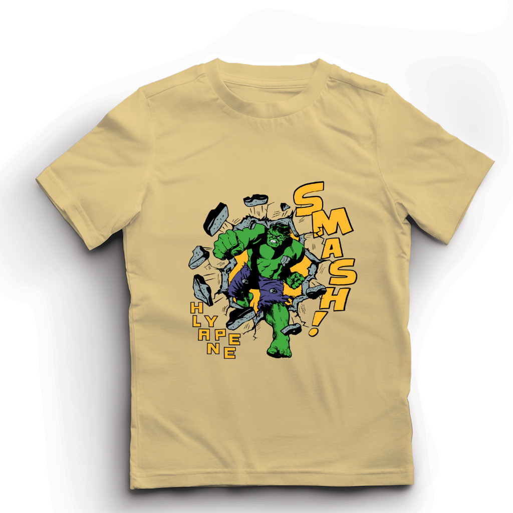 Baju Kaos Distro Anak Laki Laki Karakter Hulk Import Umur 1 - 10 Tahun