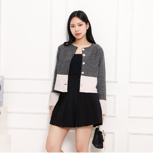 LONAIRE - Tweed Blazer, Cardigan Premium, Kardigan Wanita