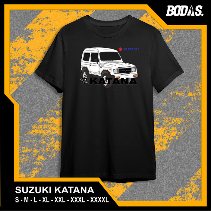 KAOS DISTRO HITAM OTOMOTIF MOBIL SUZUKI KATANA