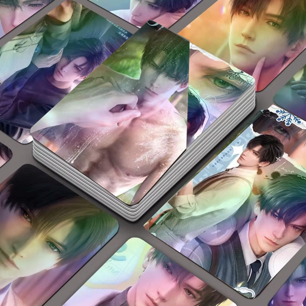 

55Pcs/Set Game Zayne Lomo Cards Love and Deepspace Laser Photocard Decoration Supplies HD Printing Desktop fans Collection Gifts