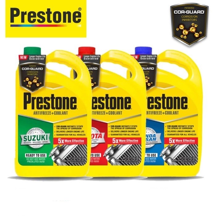 Prestone 100% ORI 50/50 Cor-Guard Asian Coolant Air Radiator 3.78 L