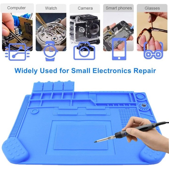 

Alas Silicone Solder 460x320mm Mat Pad Heat Resistant Magnetic Silikon A-500