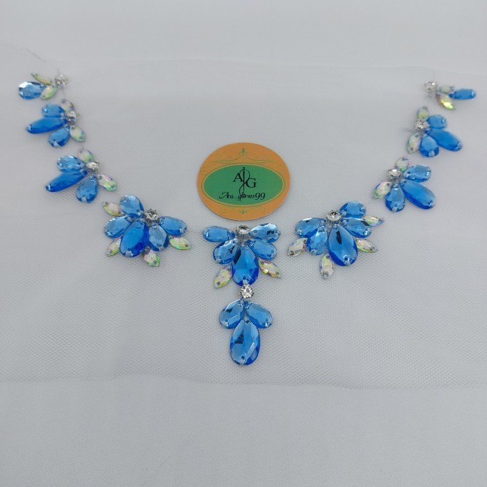 NEW -PAYET RANGKAI PREMIUM JAHIT/TABUR/LEHER/PINGGANG/KERUDUNG) KAFTAN/DLL - hijau botol