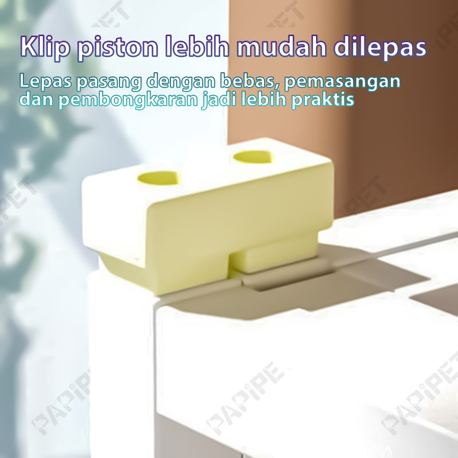 Ready Stock PAPAPET Kandang Kucing Ruang Bebas Rumah Kucing Besi Minimalis Sarang Kucing Tidak