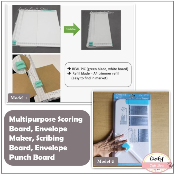 

Score/Scoring Board Pemberi Lipatan scrapbooking 20cm #OCT023 - Model 1
