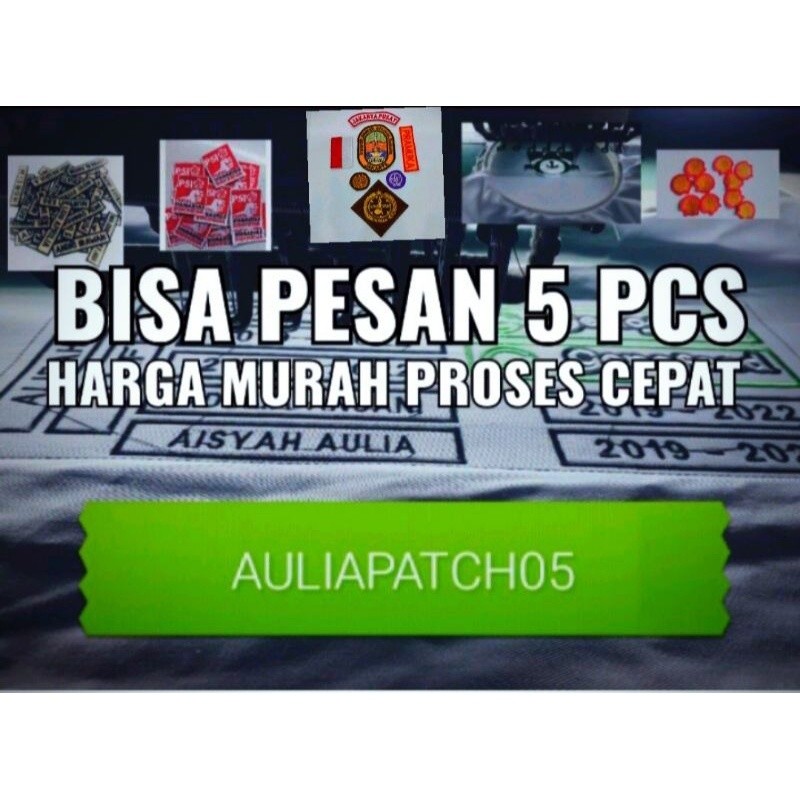 Bordir LOGO BORDIR CUSTOM / PATCH CUSTOM / EMBLEM CUSTOM FREE DESAIN