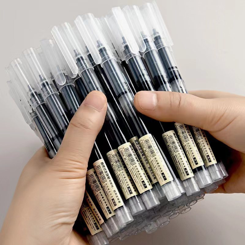 

10pcs High Quality 0.5mm Needle Type Gel Ink Pens Straight Liquid Ballpoint Pen Color Stationery School Office Writing Supplies