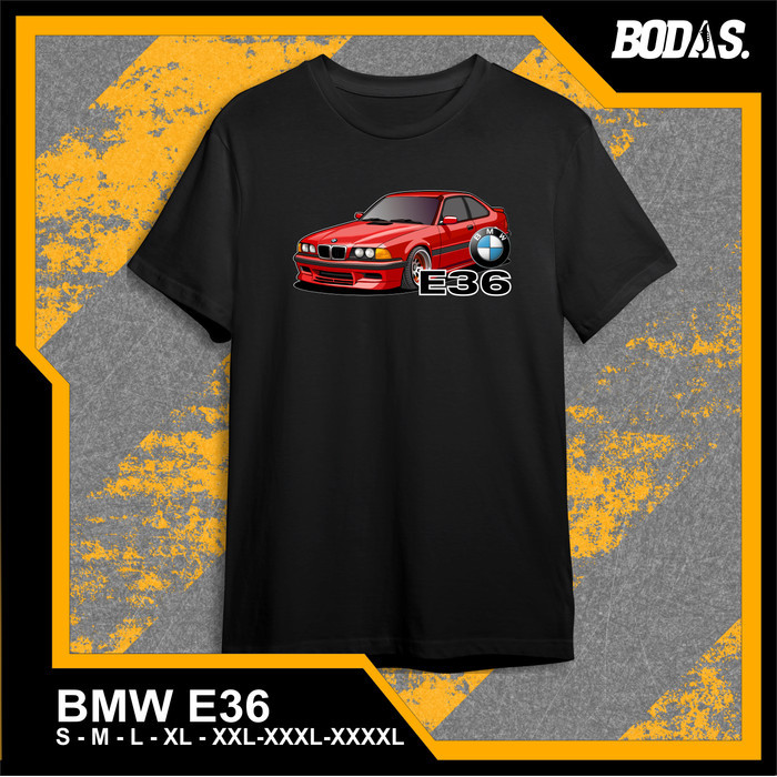 KAOS HITAM DISTRO OTOMOTIF MOBIL BMW E36