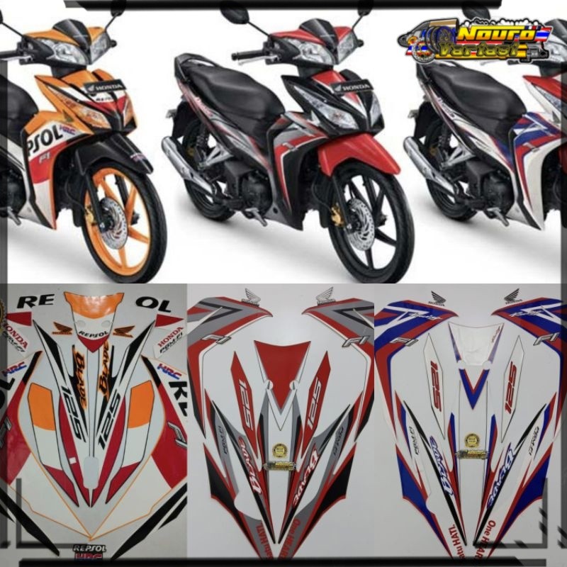Aksesoris triping honda blade fi 125 2014 2015 list body standar kualitas terbaik