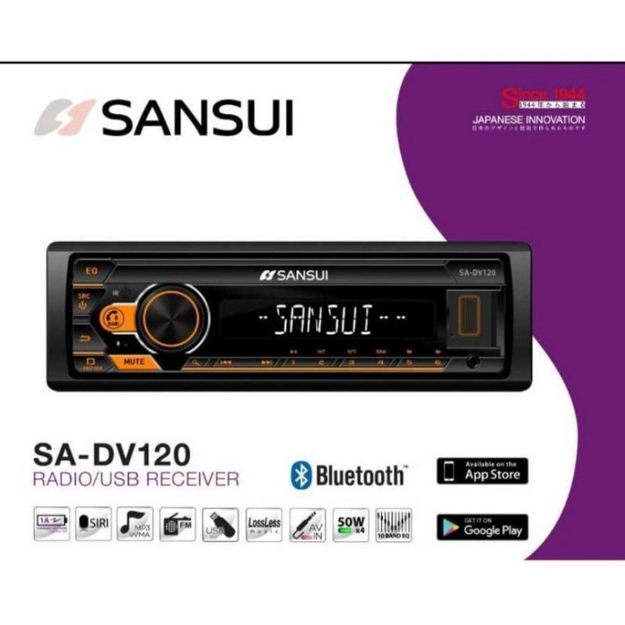 SANSUI SA-DV120 Deckless MP3 Headunit Single Din Audio Mobil