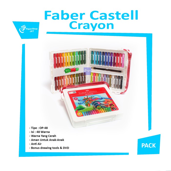 

Faber Castell - Crayon Oil Pastel 48 Warna - Set