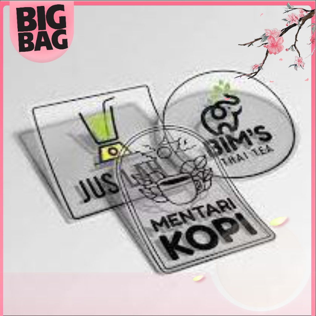 

Bigbag - Stiker Label Souvenir Transparant (big Size) Cup Gelas