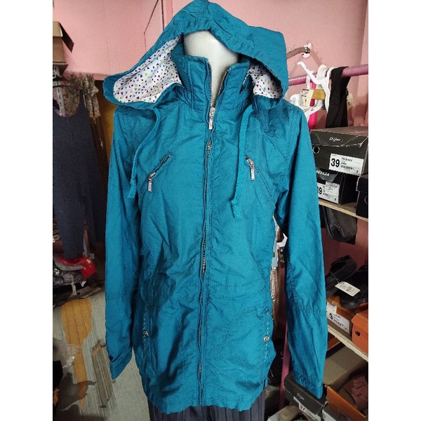 Jaket AKO Nylon  Parasut Wanita Model Bomber Hoodie Parka