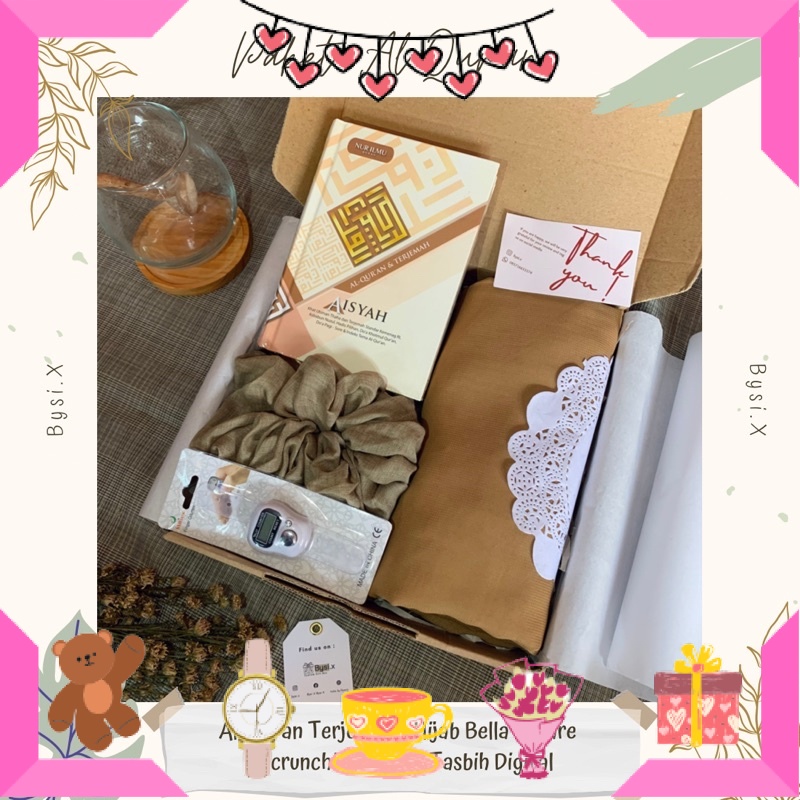 

HAMPERS BAYI ANAK MUDA REMAJA PACAR ISTRI BIKIN ROMANTIS ANNIVERSERY/ Hampers Muslimah Murah / Kado Ulang Tahun Cewek / Kado Muslimah Al-Quran dan Hijab / ULTAH LAHIRAN WISUDA JADIAN