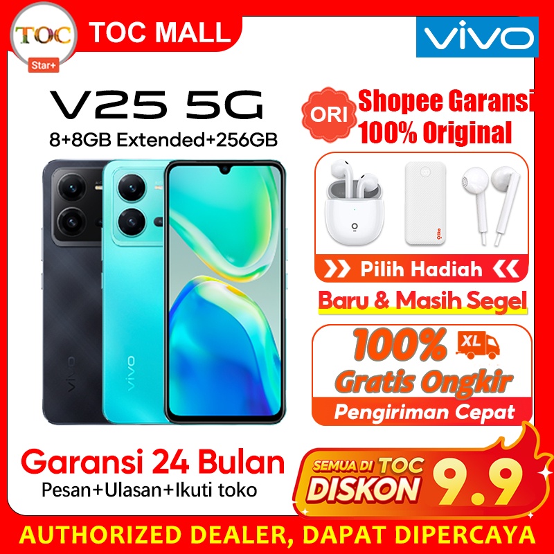 Vivo V25 5G vivo v23e GARANSI RESMI RAM 8GB+4GB Extended ROM 128GB NFC 50MP AF Night Portrait 6.44 i