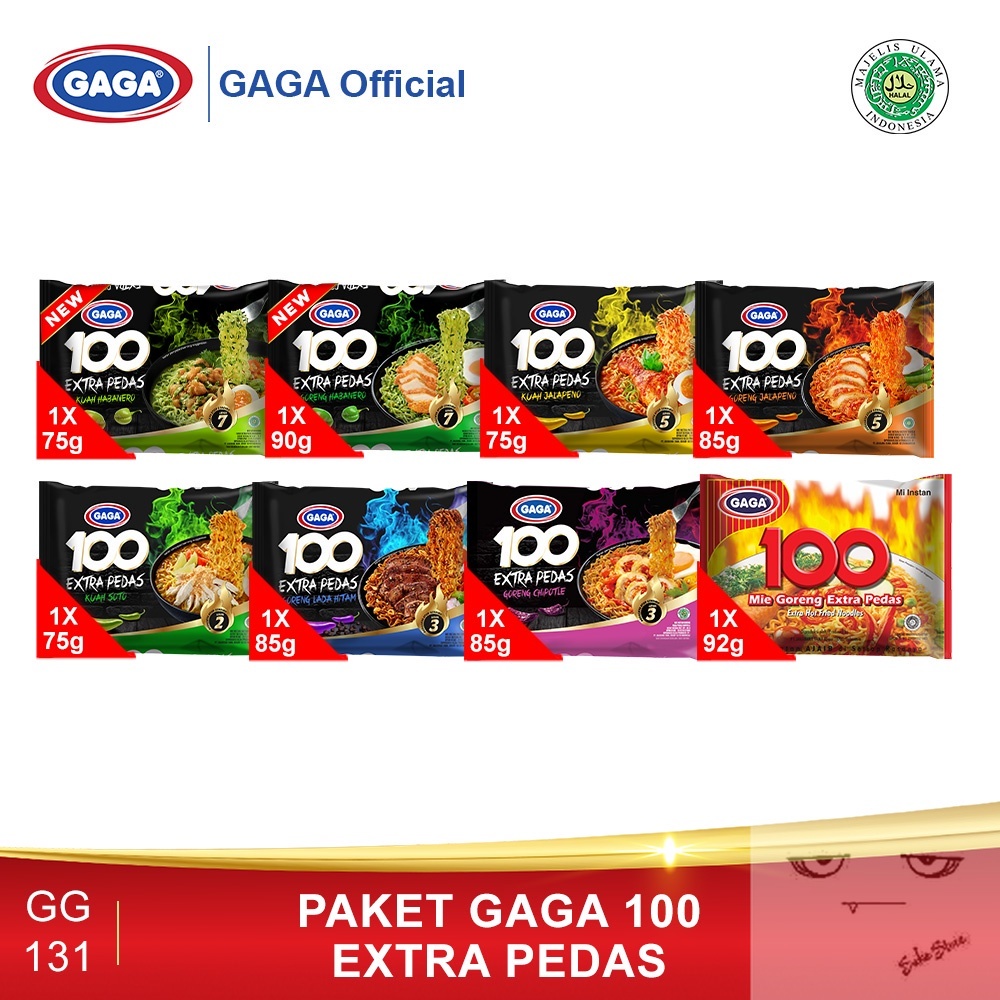 

Paket GAGA 100 Extra Pedas (GG131)