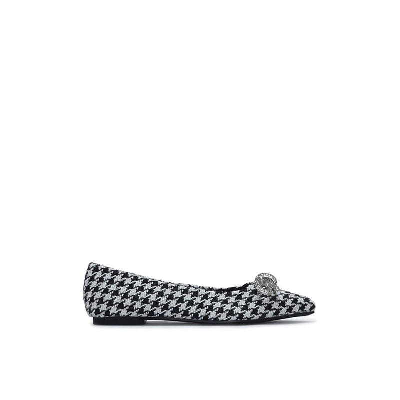 Payless Chrissie Womens Bridget Flats - Black/White_15
