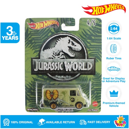 HOTWHEELS JURASSIC WORLD COMBAT MEDIC - PARK PILOPHOSAURUS