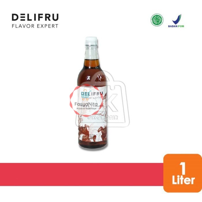 

Delifru Syrup Salted Caramel Sirup Karamel Asin [Botol Plastik 1 Liter - FasyAnita Mart Denpasar