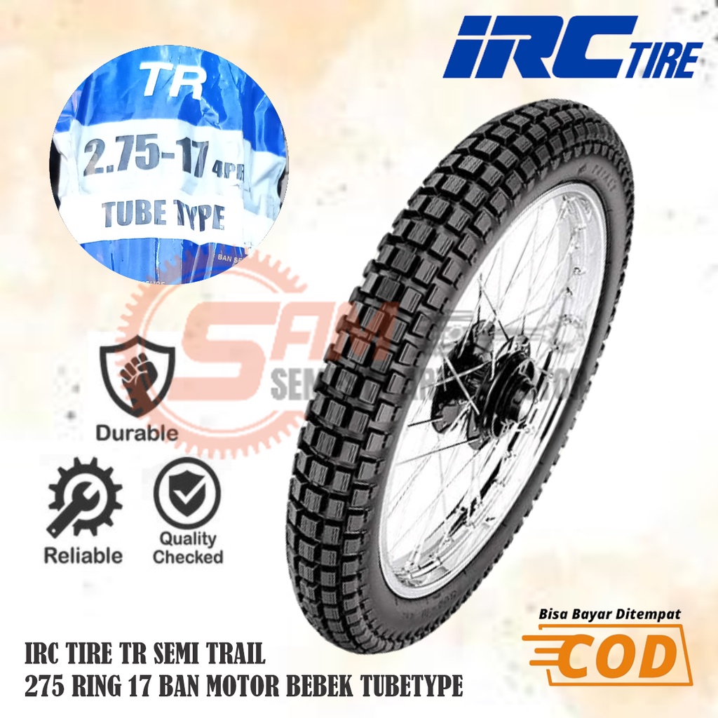 Ban Luar IRC Tire TR 275 Ring 17  Semi Trail Tubetype Motor Supra Blade Revo Jupiter