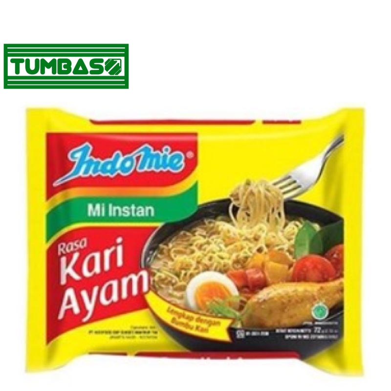 

Tumbaso Indomie Mie Instan Kari Ayam 5 x 75 gr
