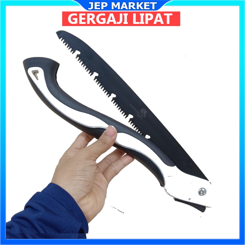 Gergaji Super Tajam Siap Pakai / Gorok / Alat Pemotong Pisau Lipat / Mata Pisau Tajam ukuran 21.5 cm