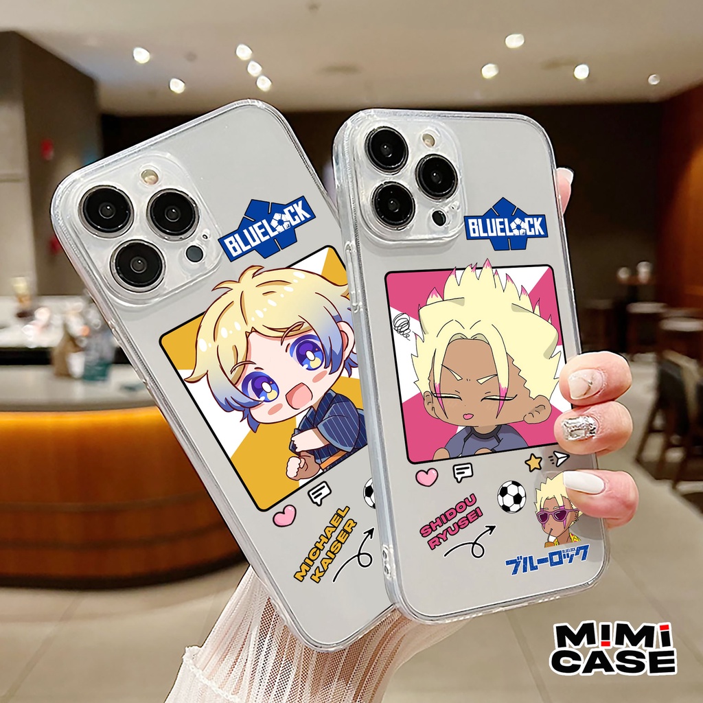 Case Clear Poco X3 M3 X3GT C40 M4PRO F4 MI097 Blue Lock Kaiser Shidou Casing Bening Transparan Pelin