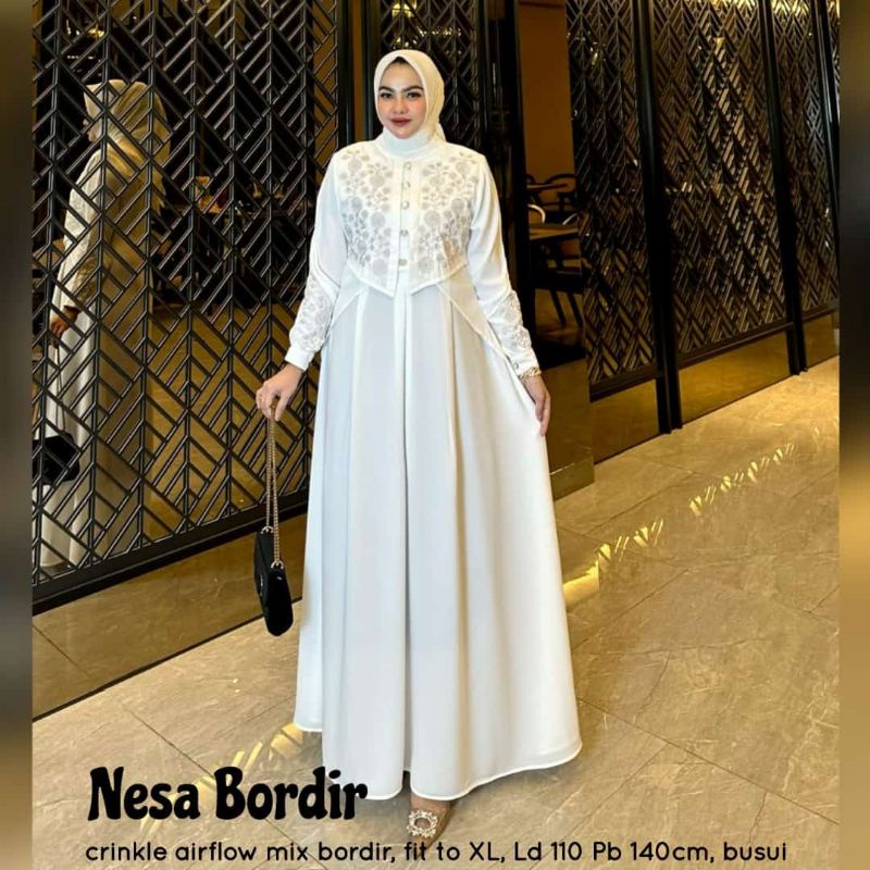 KOLEKSI BV ALMIRAH DRESS / TIE DRESS/NESA BORDIR
