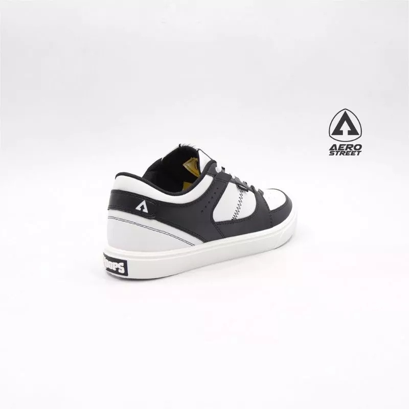 AP [ sepatu premium ] AERO STREET Hoops Low Cocok Purtih Hitam buat kerja harian  Nge mall Jalan jal