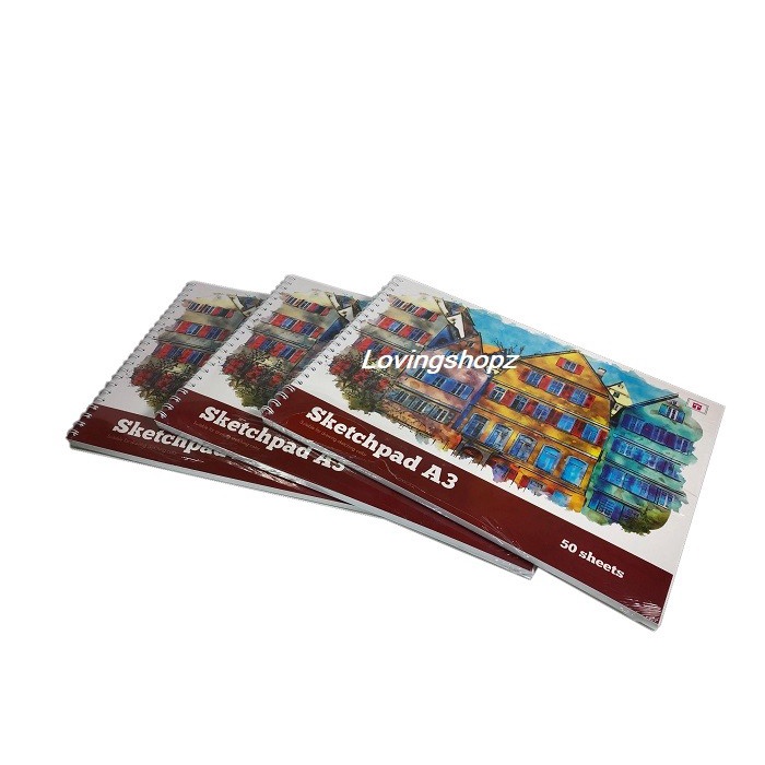 Buku Gambar A3 Tiara 50 Lembar Jilid Spiral