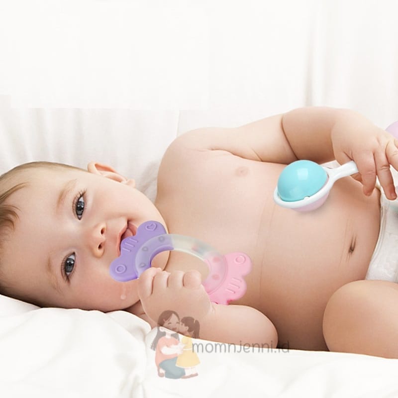 Teether mainan bayi gigitan bayi teether bayi teether baby chewing toy teether