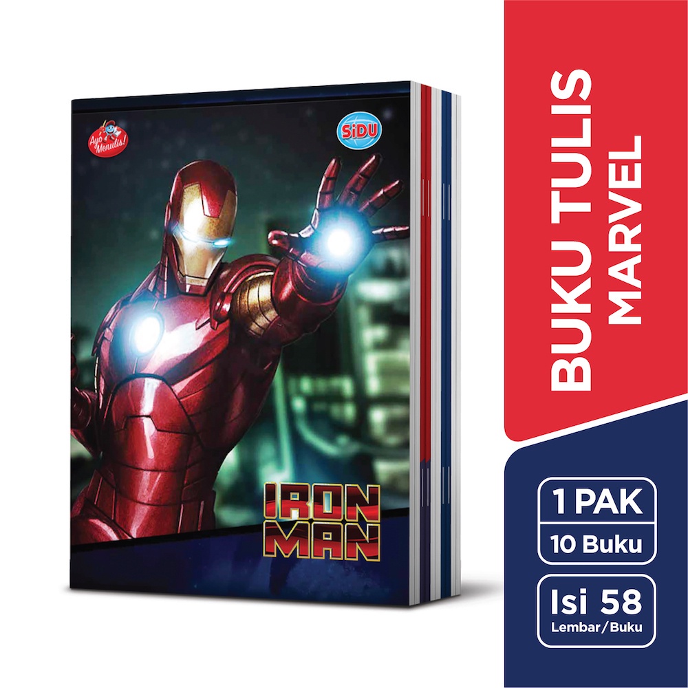 

[BMS Bekasi] SiDU Buku Tulis Marvel 58 Lembar - 10 buku SDU EB 58 AVE