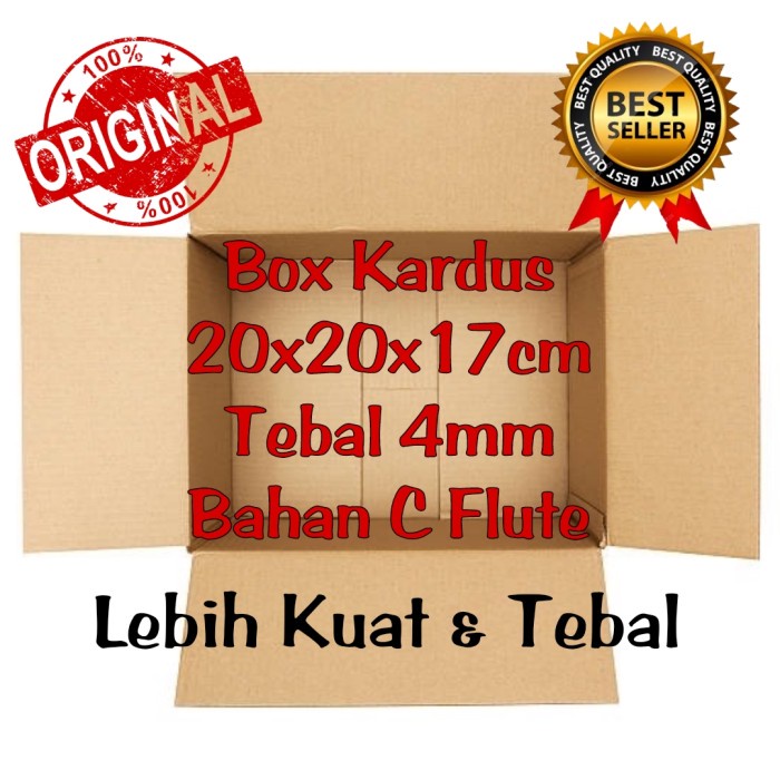 

Kardus Box Karton 20x20x17 Tebal 4mm