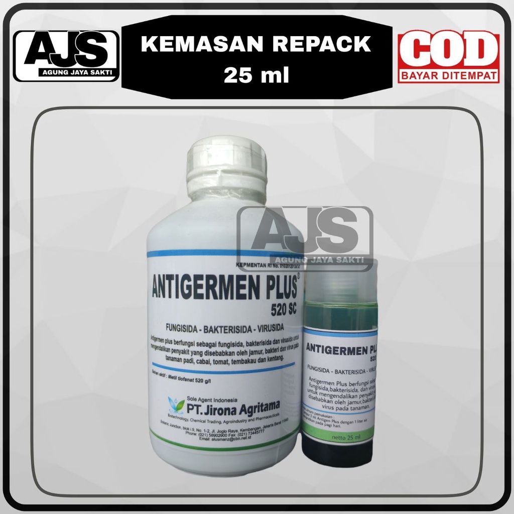 Antigermen plus 520sc 25 ml fungisida bakterisida virusida tanaman