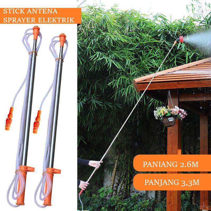 Stik Sprayer Eletktrik Model Pancing Antena Semprot Hama 2.6m 3.3m stik antena  untuk knapsack aki e