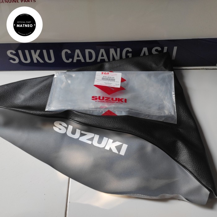 sarung kulit jok shogun 125 fl sp new robot berlogo suzuki di samping